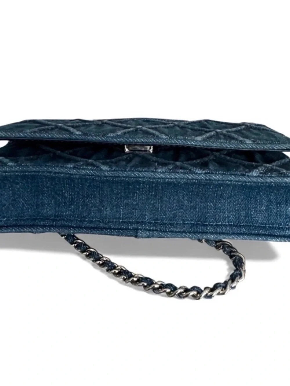 Tory Burch Fleming Denim Shoulder Bag Crossbody New
